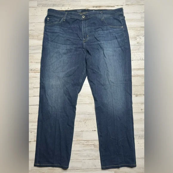 AG Adriano Goldschmied The Everett Blue Jeans Mens 42x32 (44x29) Slim Straight - Picture 2 of 11